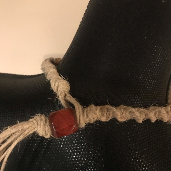 HANDMADE 100% HEMP/WOOD DAISY CHOKER - Picture 11 of 15